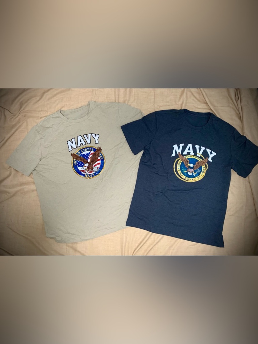 ❗LAST CHANCE❗ US Navy Graphic Tee Bundle 2-Pack Eagle Logo Military Shirts XXL